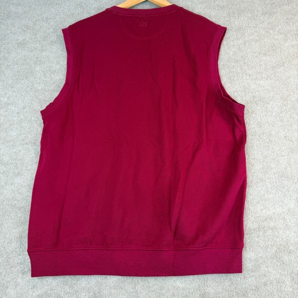 Cutter& Buck South Carolina Gamecocks V Neck Sweater Vest L/G Burgundy - Picture 10 of 12
